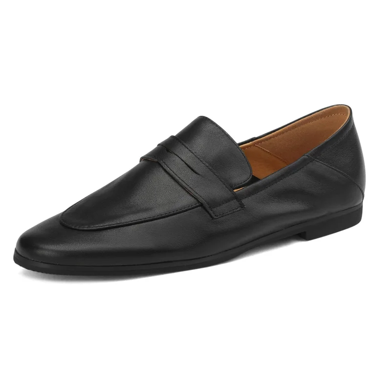 Women Genuine Leather Loafers SmallHut New Spring Autumn Black Brown White Dress Flats Neutral Ladies Splicing Buckle Flat Shoes
Women Genuine Leather Loafers SmallHut New Spring Autumn Black Brown White Dress Flats Neutral Ladies Splicing Buckle Flat Shoes