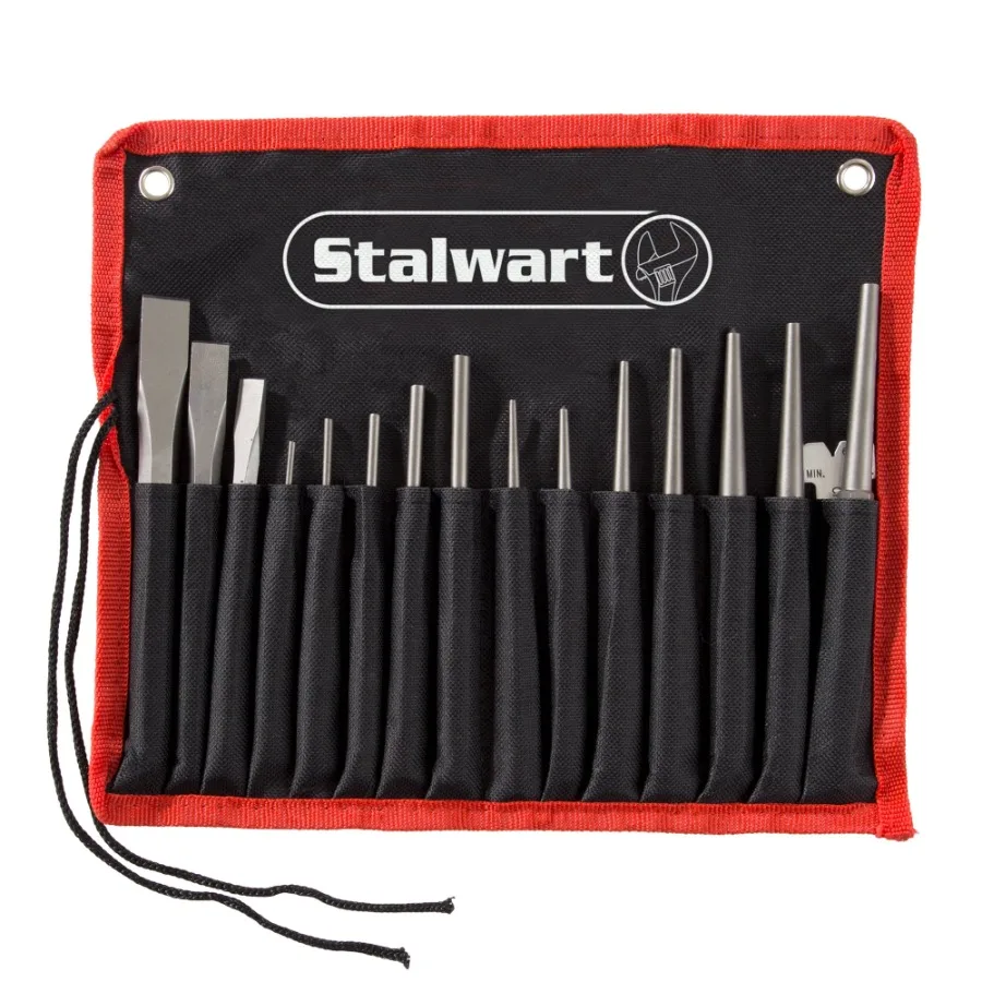 16-Piece Punch and Chisel Set with Taper, Cold, Pin Centre Punches, Chisel Gauge, Durable Storage Case Professional Grade, Blac
16-Piece Punch and Chisel Set with Taper, Cold, Pin Centre Punches, Chisel Gauge, Durable Storage Case Professional Grade, Blac