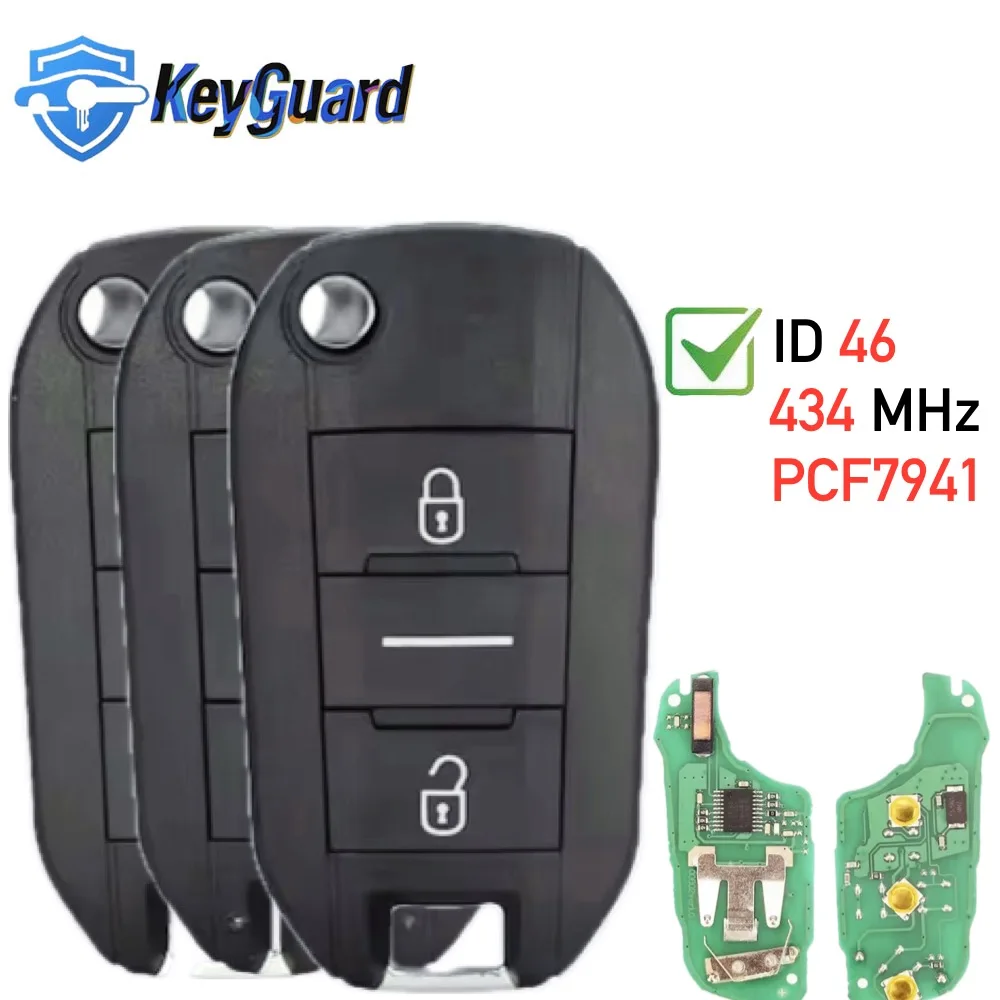 Remote Car Key For Citroen C3 С2 C5 4A C Elysee C4 Cactus C6 DS4 DS3 DS For Peugeot 208 2008 301 308 3008 408 508 434Mhz ID46
Remote Car Key For Citroen C3 С2 C5 4A C Elysee C4 Cactus C6 DS4 DS3 DS For Peugeot 208 2008 301 308 3008 408 508 434Mhz ID46