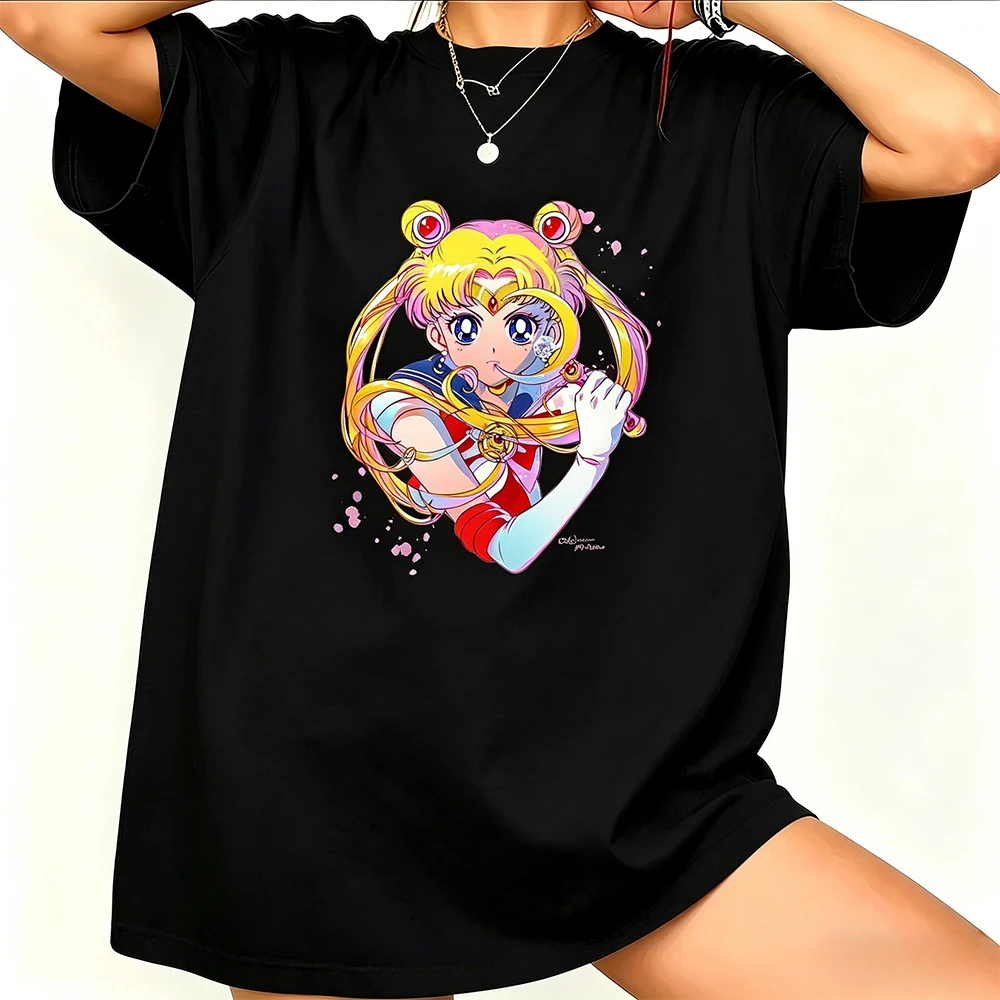 Sailor Moon Retro 90s Anime Graphic T Shirt Summer Cotton Men Women Tee Streetwear Casual Trend Short Sleeve Couple Hip Hop Top
Sailor Moon Retro 90s Anime Graphic T Shirt Summer Cotton Men Women Tee Streetwear Casual Trend Short Sleeve Couple Hip Hop Top