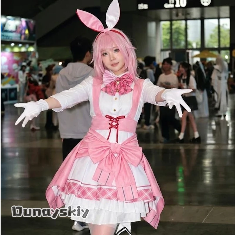 Dunayskiy^Honkai Impact 3 Elysia Cosplay Costume Don Quixote Coffee Maid Outfit Full Set For Women Halloween Carnival Role Play
Dunayskiy^Honkai Impact 3 Elysia Cosplay Costume Don Quixote Coffee Maid Outfit Full Set For Women Halloween Carnival Role Play