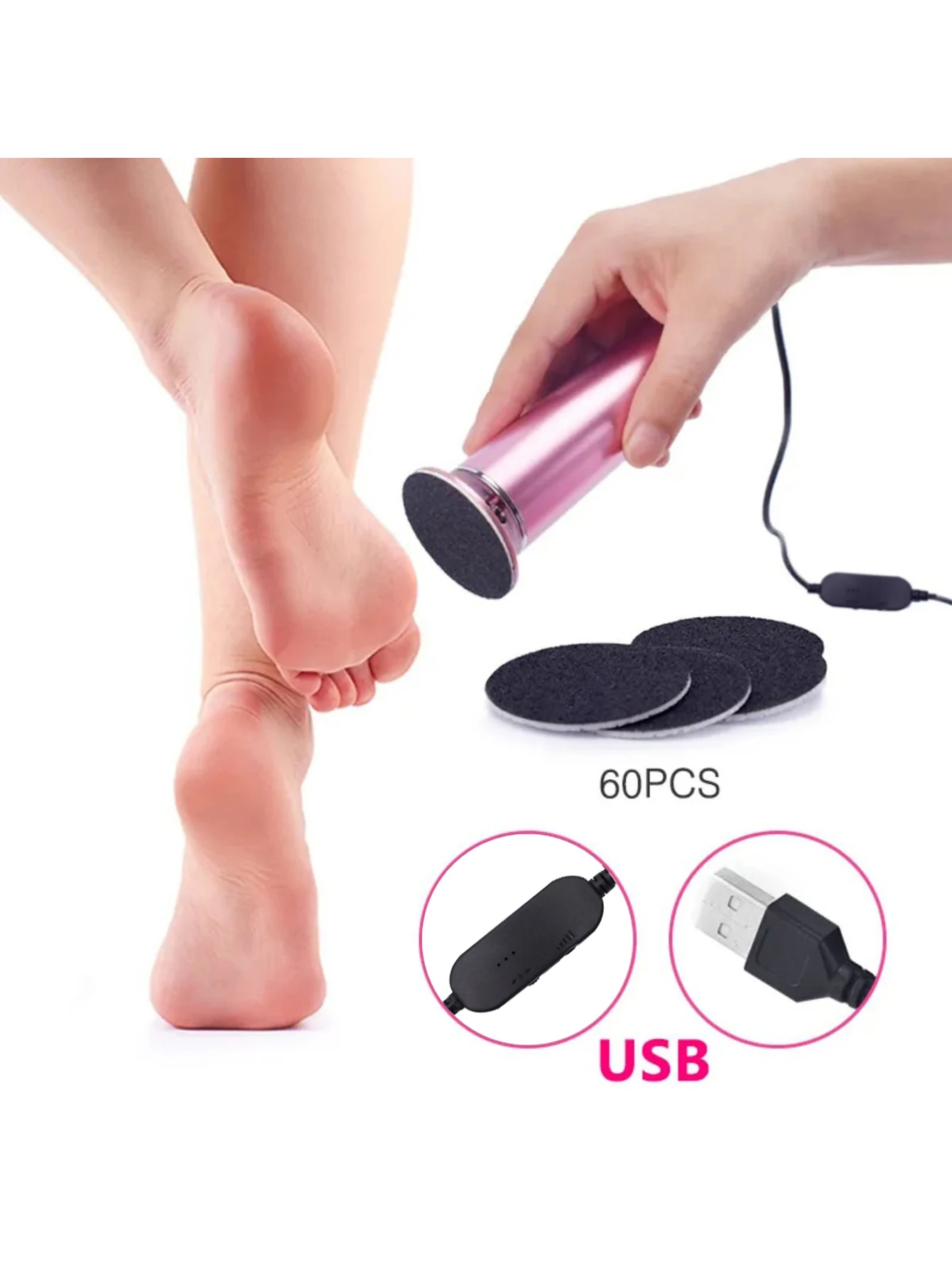 Electric Foot File Callus Remover Pedicure Machine with 60 Replacement Sandpaper Disks Adjustable Speed Aluminum Foot Care Tool
Electric Foot File Callus Remover Pedicure Machine with 60 Replacement Sandpaper Disks Adjustable Speed Aluminum Foot Care Tool
