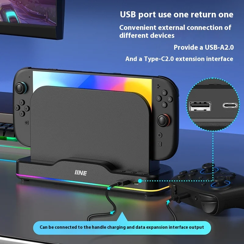 Custom Dual Fan Cooler for Switch 2 IINE RGB Adjustable Three Speed Type C Base Stand Gaming Console Cooling Accessory Gift
Custom Dual Fan Cooler for Switch 2 IINE RGB Adjustable Three Speed Type C Base Stand Gaming Console Cooling Accessory Gift