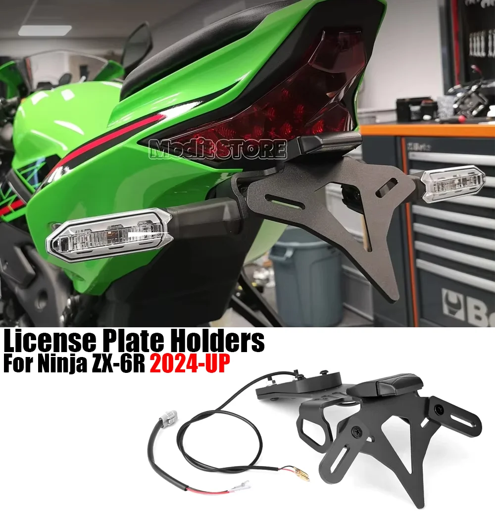 For Kawasaki ZX-6R Ninja ZX 6R ZX6R 2024 Accessories Rear Short Tail Stock Tidy License Plate Holder Tailstock Bracket Kit
For Kawasaki ZX-6R Ninja ZX 6R ZX6R 2024 Accessories Rear Short Tail Stock Tidy License Plate Holder Tailstock Bracket Kit