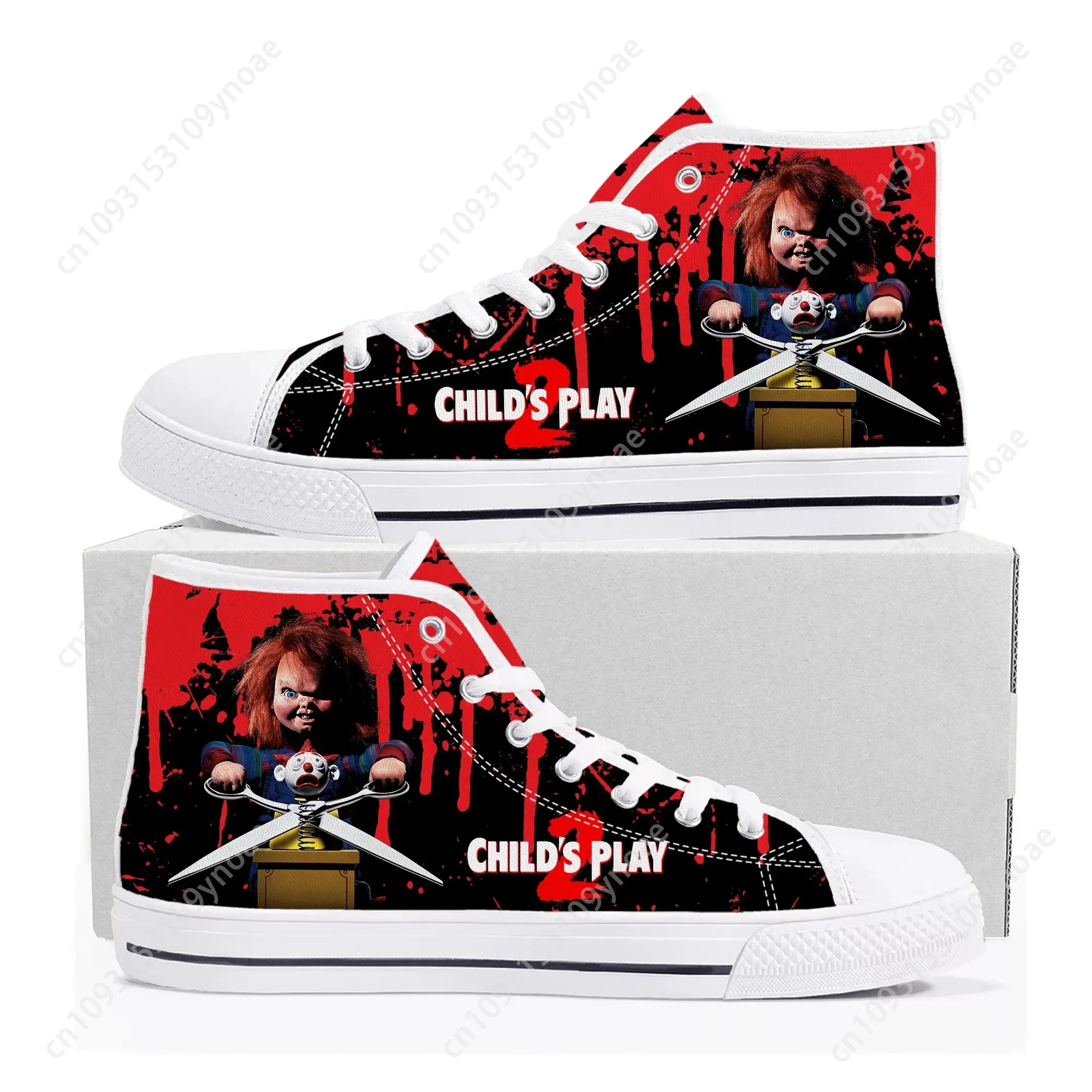 Horror Movie Childs Play Chucky High Top High Quality Sneakers Men Women Teenager Canvas Sneaker Casual Couple Shoes Custom Shoe
Horror Movie Childs Play Chucky High Top High Quality Sneakers Men Women Teenager Canvas Sneaker Casual Couple Shoes Custom Shoe