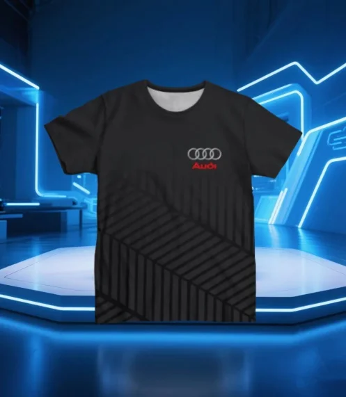 Audi's New Summer 3D Printed Short Sleeved T-shirt for Outdoor Sports, Quick Drying, Breathable, Cool Polyester Thin T-shirt
Audi's New Summer 3D Printed Short Sleeved T-shirt for Outdoor Sports, Quick Drying, Breathable, Cool Polyester Thin T-shirt