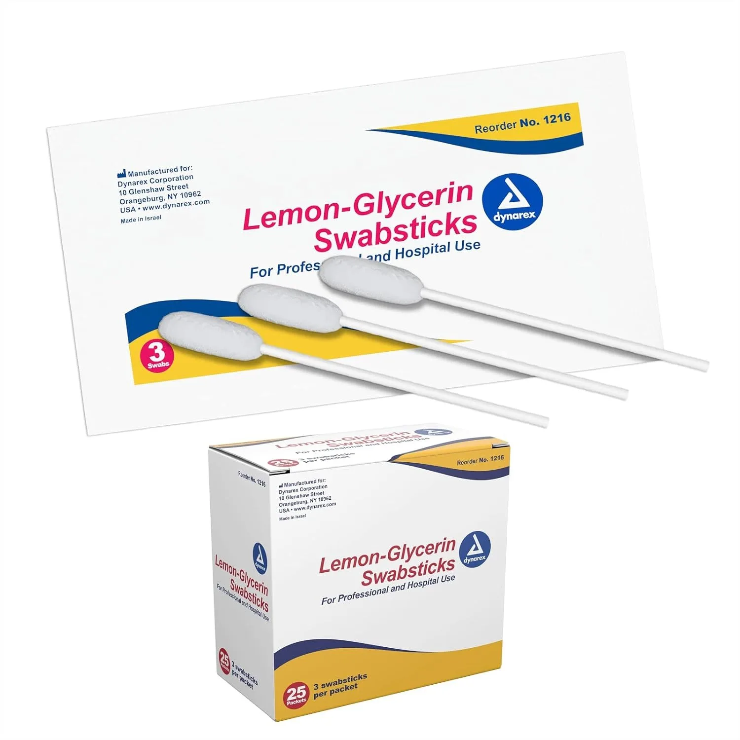 Lemon-Glycerin Swabsticks, Pleasant Tasting Cotton Swabs for Dry Mouth Relief, 75 Pack
Lemon-Glycerin Swabsticks, Pleasant Tasting Cotton Swabs for Dry Mouth Relief, 75 Pack