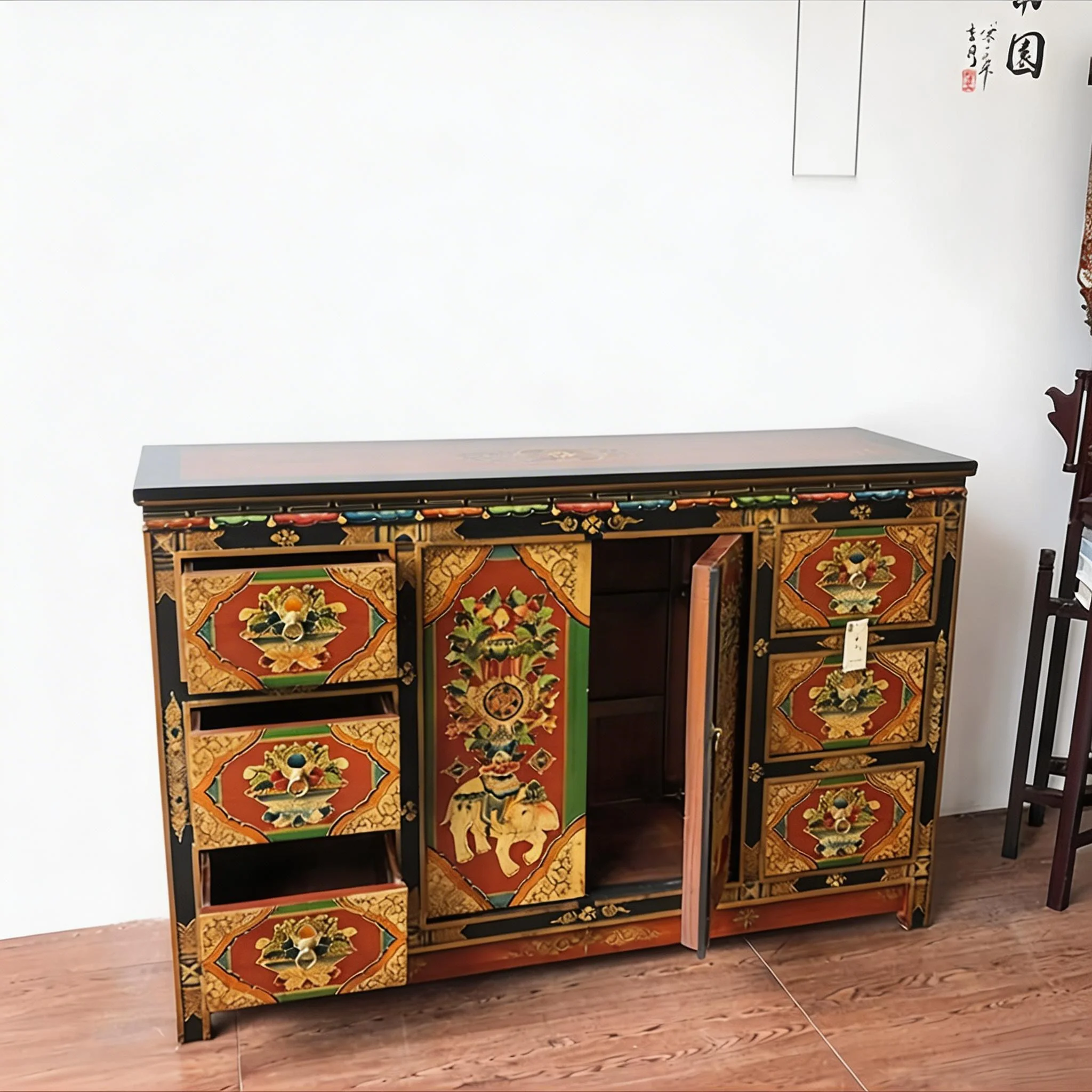 #a Handcrafted Tibetan Antique TV Stand-Eco-Friendly Stable Solid Wood Distressed Hand-Painted Living Room Storage Cabinet
#a Handcrafted Tibetan Antique TV Stand-Eco-Friendly Stable Solid Wood Distressed Hand-Painted Living Room Storage Cabinet