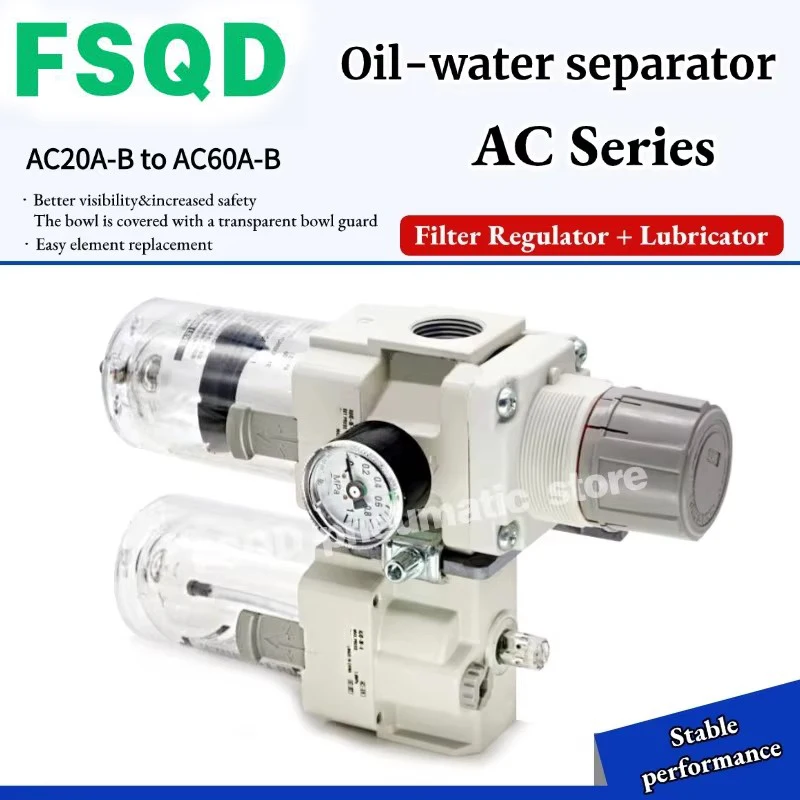 AC20A AC30A AC40A-01C 02C 03C 04C 06C 02D 03D 04D 06D 01G 02G 03G 04G 06G 01DG 02DG-B Filter Filter Regulator + Lubricator AC
AC20A AC30A AC40A-01C 02C 03C 04C 06C 02D 03D 04D 06D 01G 02G 03G 04G 06G 01DG 02DG-B Filter Filter Regulator + Lubricator AC