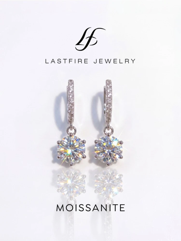 Brilliant 1CT Certified Moissanite Diamond Hoop Earrings for Women Gift Real 925 Sterling Silver High Quality Fine Jewelry
Brilliant 1CT Certified Moissanite Diamond Hoop Earrings for Women Gift Real 925 Sterling Silver High Quality Fine Jewelry