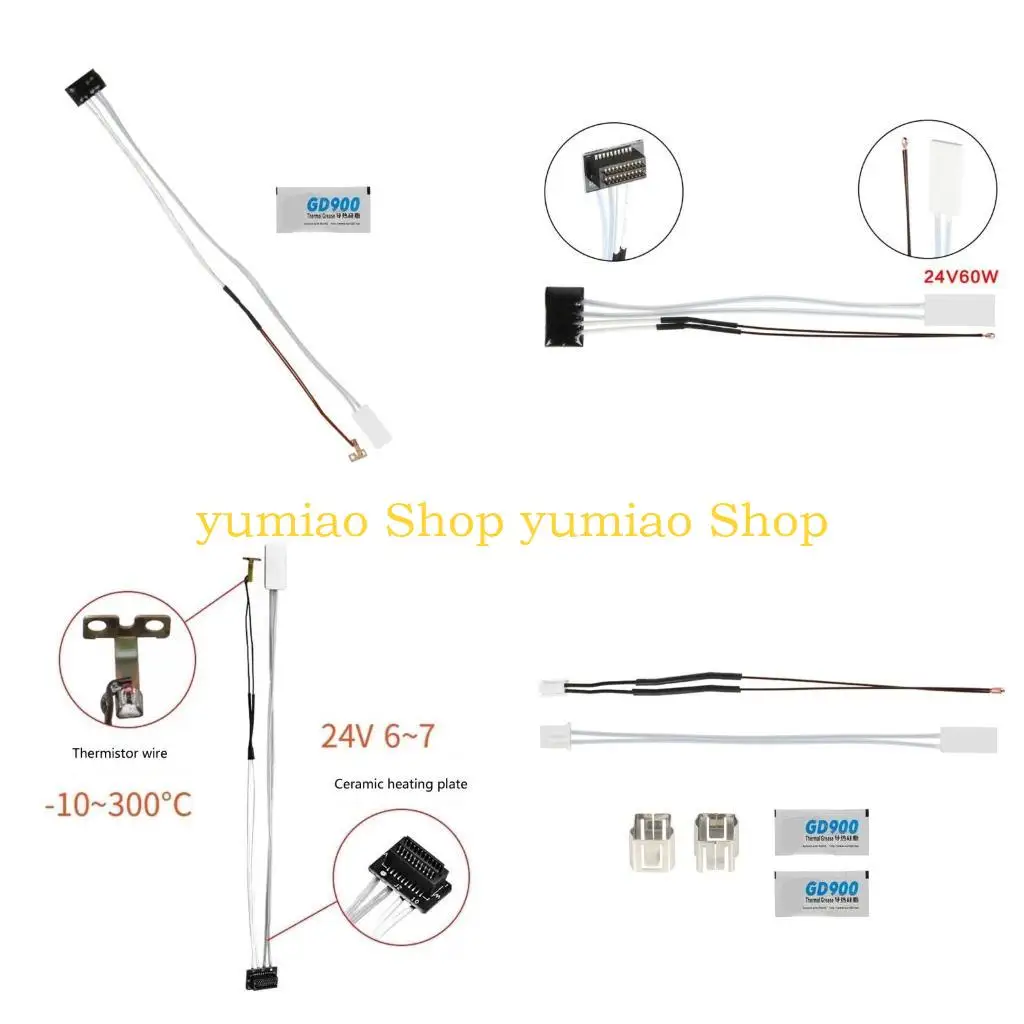 587B 48W/60W Ceramic Heater with Retaining Clamp 3D Printer Accessories Heating Thermistor for P1P P1S/X1C Hotend Accessories
587B 48W/60W Ceramic Heater with Retaining Clamp 3D Printer Accessories Heating Thermistor for P1P P1S/X1C Hotend Accessories