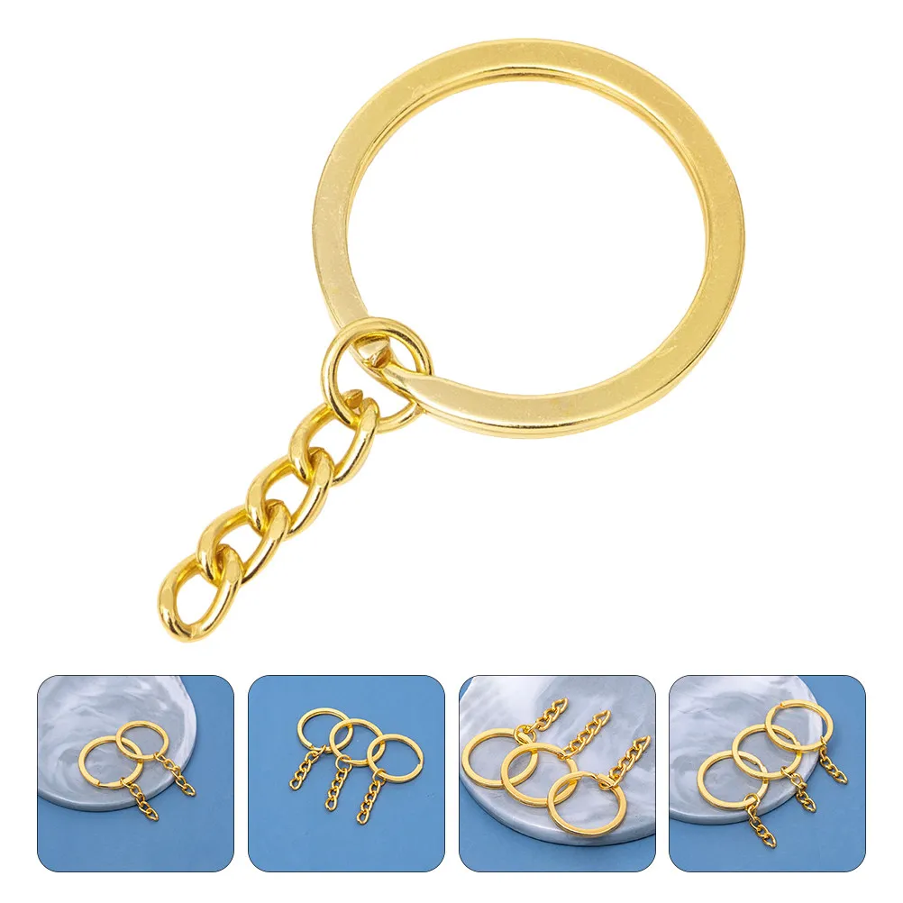 100Pcs Gold Plated Flat Chain Split Key Rings Versatile for DIY Craft Projects Graduation Gifts Party Favor Key Rings
100Pcs Gold Plated Flat Chain Split Key Rings Versatile for DIY Craft Projects Graduation Gifts Party Favor Key Rings