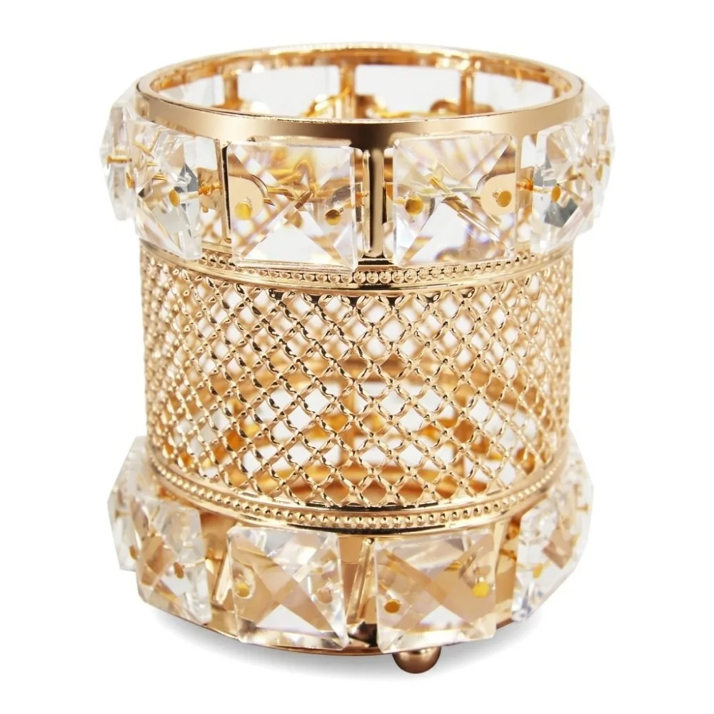 Gold Makeup Brush Holder Organizer Crystal Luxurious Cosmetics Brushes Storage Cup Bling Elegant Cosmetic Storage Box Gifts
Gold Makeup Brush Holder Organizer Crystal Luxurious Cosmetics Brushes Storage Cup Bling Elegant Cosmetic Storage Box Gifts