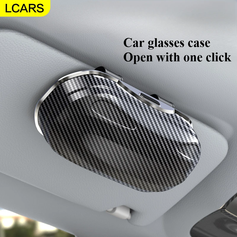 LCARS-Carbon fiber pattern car glasses case to store glasses, increase the storage space in the car and make the car look neater
LCARS-Carbon fiber pattern car glasses case to store glasses, increase the storage space in the car and make the car look neater