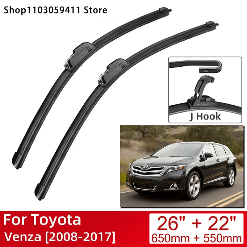 For Toyota Venza 2008-2017 26"+22" Car Accessories Front Windscreen Wiper Blade Brushes Wipers U Type J Hooks 2017 2016 2015
For Toyota Venza 2008-2017 26"+22" Car Accessories Front Windscreen Wiper Blade Brushes Wipers U Type J Hooks 2017 2016 2015