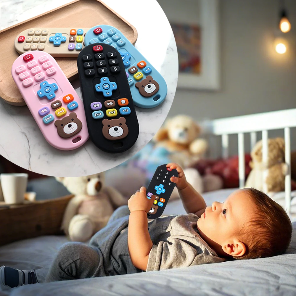 Food-Grade Silicone Remote Control Teether Toy for Kids Anti-Feeding Simulation Soothing Teethers for Infant Development
Food-Grade Silicone Remote Control Teether Toy for Kids Anti-Feeding Simulation Soothing Teethers for Infant Development