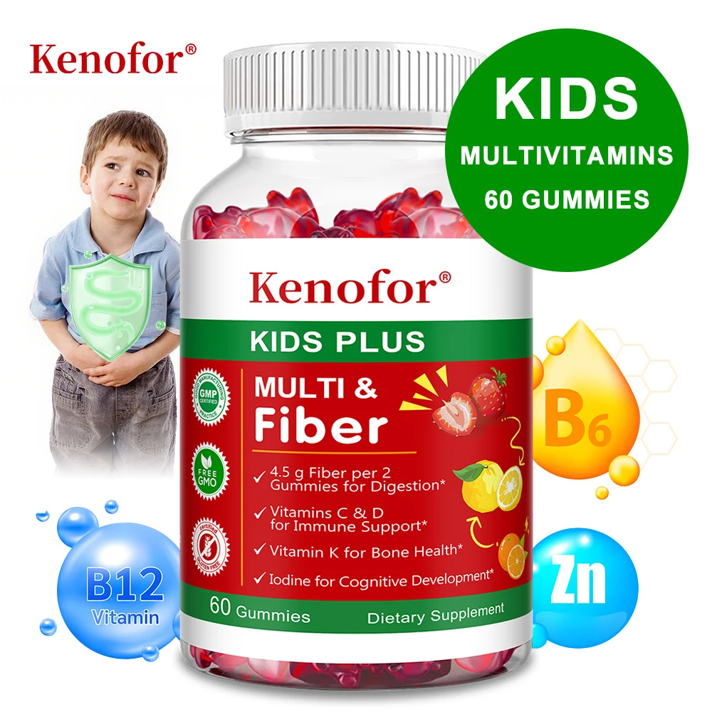 Kids Multivitamin Gummies with Vitamins A/C/D3 & Zinc - Immunity, Brain & Growth Support, Promote Nutrient Absorption
Kids Multivitamin Gummies with Vitamins A/C/D3 & Zinc - Immunity, Brain & Growth Support, Promote Nutrient Absorption
