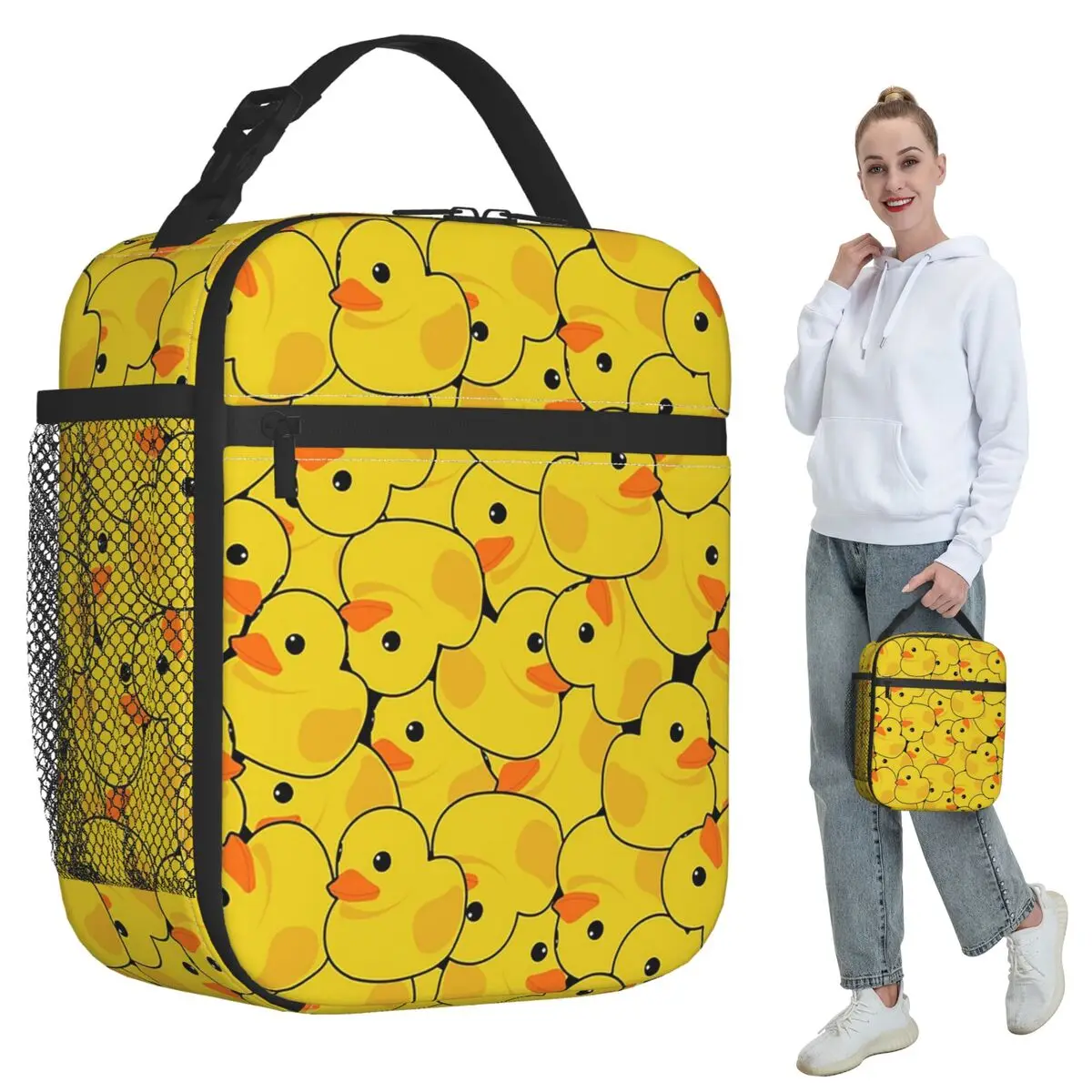 Little Yellow Duck Pattern Insulated Lunch Bag for Kids School Cooler Thermal Food Box Tote Portable Lunch Boxes Container
Little Yellow Duck Pattern Insulated Lunch Bag for Kids School Cooler Thermal Food Box Tote Portable Lunch Boxes Container