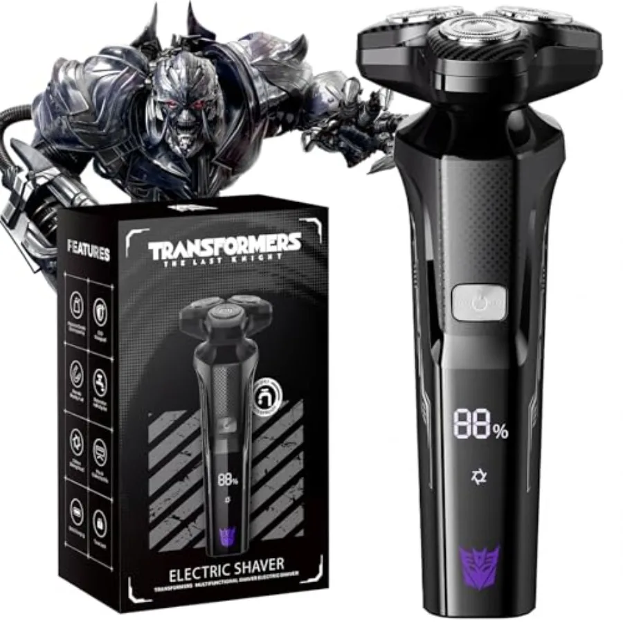 Electric Shavers for Men 3D Floating Cutter Electric Razor 1200mAh Battery LED Display IPX7 Waterproof Beard Trimmer for Sensit
Electric Shavers for Men 3D Floating Cutter Electric Razor 1200mAh Battery LED Display IPX7 Waterproof Beard Trimmer for Sensit