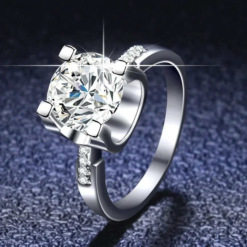 PT950 Platinum Ring 0.5/1/2ct Moissanite Round Cut Diamond Ring for Women Wedding Promise Band Fine jewelry
PT950 Platinum Ring 0.5/1/2ct Moissanite Round Cut Diamond Ring for Women Wedding Promise Band Fine jewelry