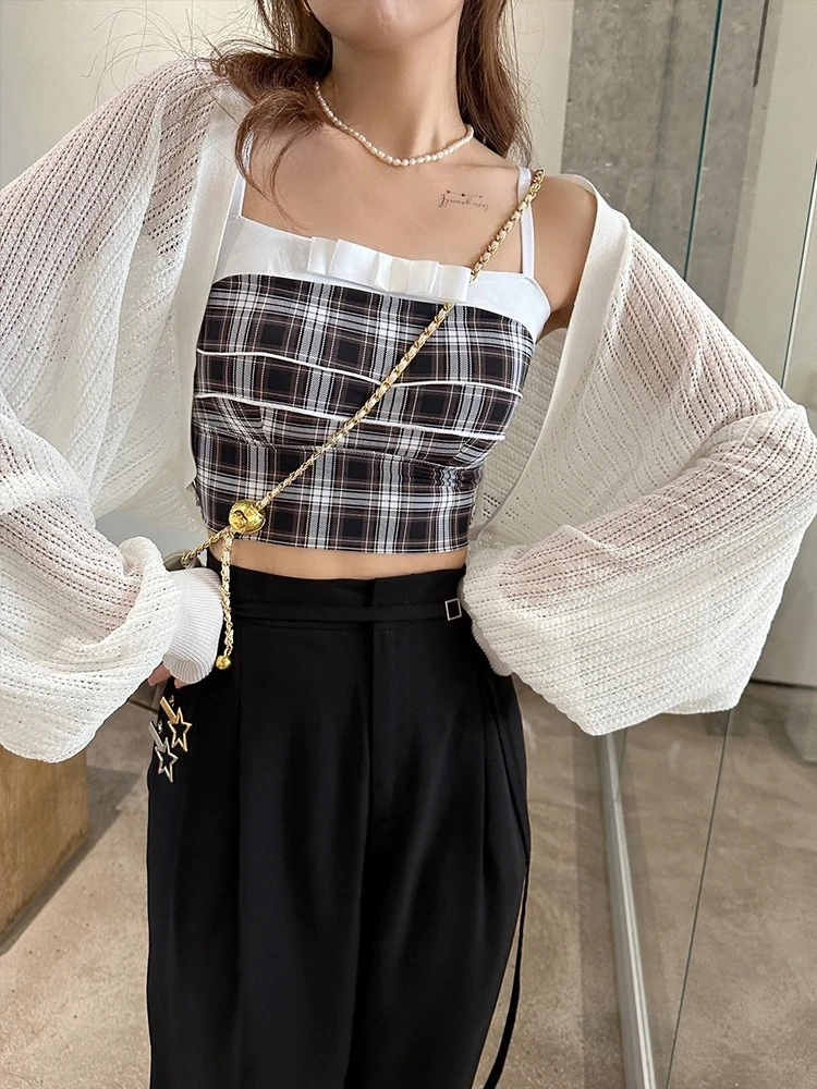 Women's Coquette Sweet French Sheer Puff Sleeve Square Neck Cropped Cardigan Summer Sun Protection Cover Up
Women's Coquette Sweet French Sheer Puff Sleeve Square Neck Cropped Cardigan Summer Sun Protection Cover Up