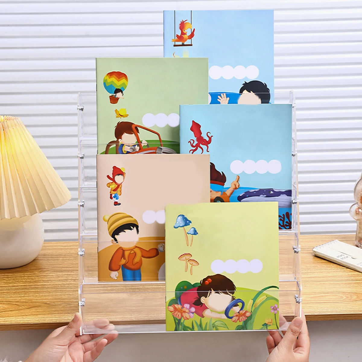 1 шт., ступенчатая акриловая многослойная книжная полка для хранения книг с картинками, многоцелевой съемный практичный органайзер для книжной полки
1 шт., ступенчатая акриловая многослойная книжная полка для хранения книг с картинками, многоцелевой съемный практичный органайзер для книжной полки