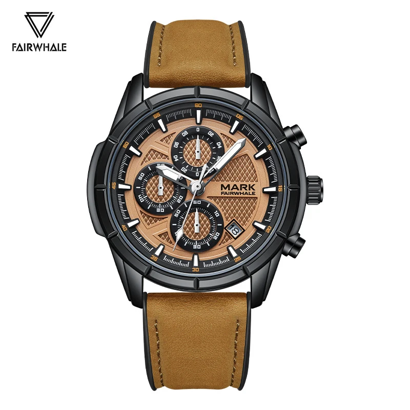 New Fashion Brown Watch Men Brand Mark Fairwhale Luxury Rubber Strap Clock Male Sports Chronograph Waterproof Quartz Wristwatch
New Fashion Brown Watch Men Brand Mark Fairwhale Luxury Rubber Strap Clock Male Sports Chronograph Waterproof Quartz Wristwatch