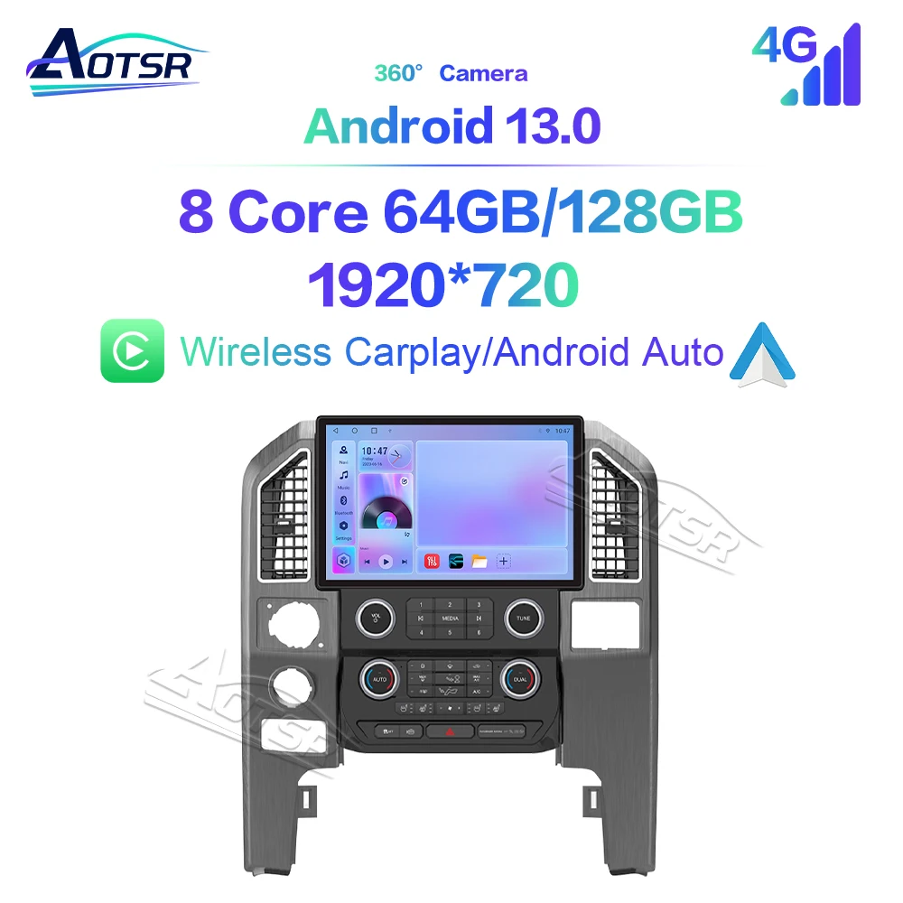 Android 13 для Ford F-150 навигация 2015-2021 автомобильный экран совместимый с оригинальной автомобильной информацией Apple Carplay автомобильное радио музыка
Android 13 для Ford F-150 навигация 2015-2021 автомобильный экран совместимый с оригинальной автомобильной информацией Apple Carplay автомобильное радио музыка