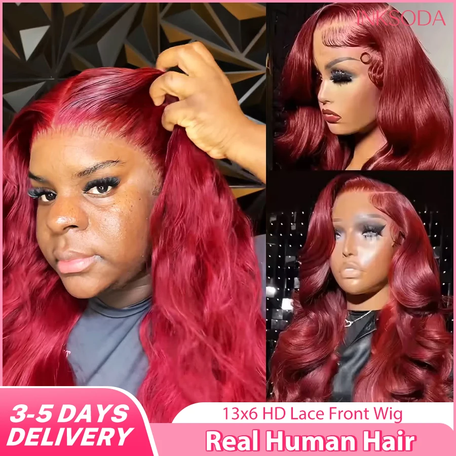 220% Density 16-36 Inch 99J Burgundy 13x6 13x4 HD Lace Frontal Wig Human Hair Body Wave Transparent Lace Frontal Color Wigs 99J Colored For Women Brazilian Human Hair Colored Wigs Pre-Plucked Prebleached Straight Human Hair Wigs
220% Density 16-36 Inch 99J Burgundy 13x6 13x4 HD Lace Frontal Wig Human Hair Body Wave Transparent Lace Frontal Color Wigs 99J Colored For Women Brazilian Human Hair Colored Wigs Pre-Plucked Prebleached Straight Human Hair Wigs