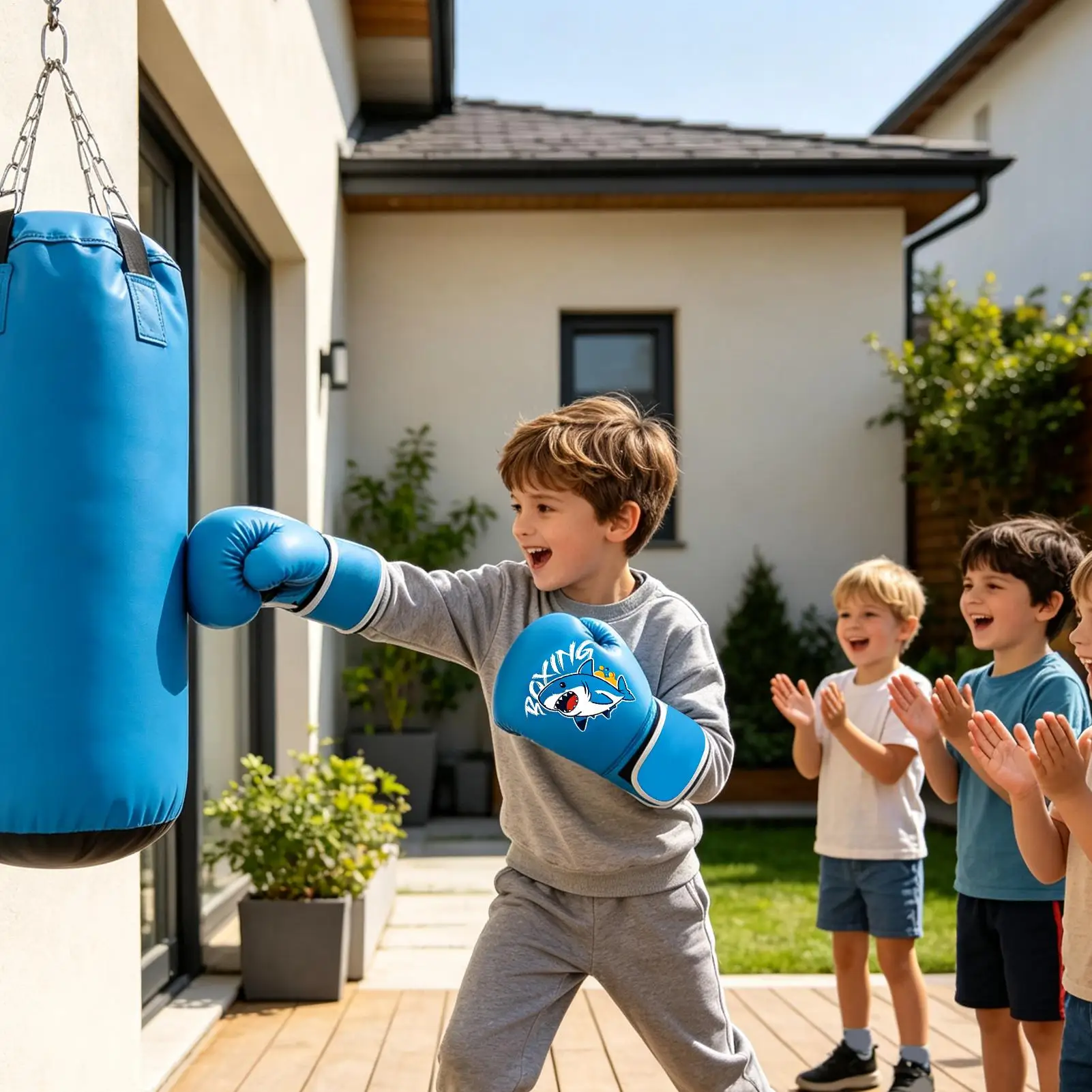 Boys Boxing Gloves PU Punching Training Mitten Boxing Mitts For Ages 7-12 Punching Bag Kickboxing Martial Art Karate Sports
Boys Boxing Gloves PU Punching Training Mitten Boxing Mitts For Ages 7-12 Punching Bag Kickboxing Martial Art Karate Sports