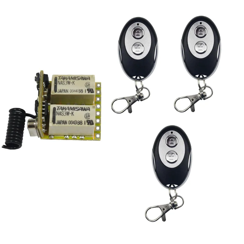 2-канальный релейный беспроводной пульт дистанционного управления, 433 МГц, RF Mini, 3,7 В, 5 В, 6 В, 9 В, 12 В, модуль мгновенного контроллера, кнопка сброса триггера
2-канальный релейный беспроводной пульт дистанционного управления, 433 МГц, RF Mini, 3,7 В, 5 В, 6 В, 9 В, 12 В, модуль мгновенного контроллера, кнопка сброса триггера