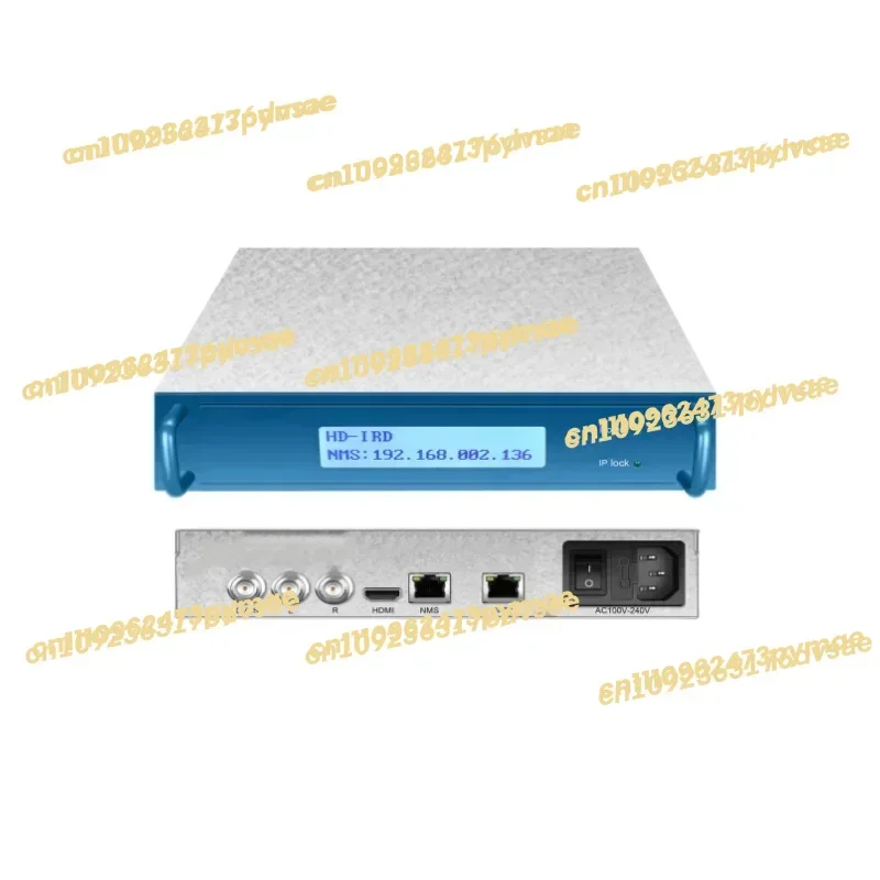 2025 Network IRD Decoder with SRT/HLS/HTTP/HTTPS/RTMP/UDP MEPG2 H.264 H.265 IP to HD MI/CVBS Decoder
2025 Network IRD Decoder with SRT/HLS/HTTP/HTTPS/RTMP/UDP MEPG2 H.264 H.265 IP to HD MI/CVBS Decoder
