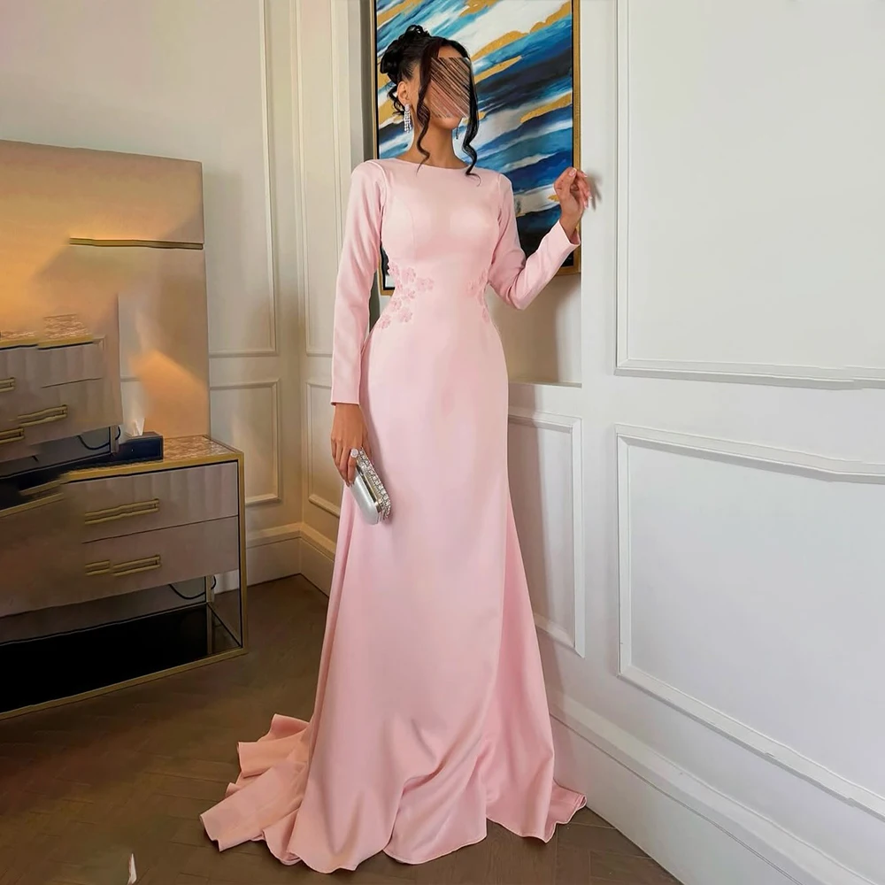 Elegant Evening Dresses O-Neck Long Sleeve Mermaid Prom Dress Women Wedding Guest Party Dresses Customized فساتين سهرة
Elegant Evening Dresses O-Neck Long Sleeve Mermaid Prom Dress Women Wedding Guest Party Dresses Customized فساتين سهرة