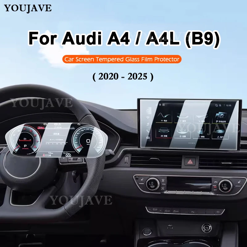 Для Audi A4 A4L B9 2020-2025: Защитная пленка из закаленного стекла для ЖК-экрана навигации и центральной панели управления, аксессуары для защиты приборной панели
Для Audi A4 A4L B9 2020-2025: Защитная пленка из закаленного стекла для ЖК-экрана навигации и центральной панели управления, аксессуары для защиты приборной панели