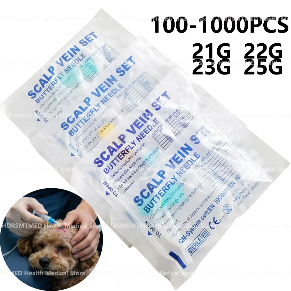 Lot 100-500PCS Disposable Butterfly Blood Infusion Needle double wing type Blood Infusion Needle Pet Care Room Cat Dogs Animal
Lot 100-500PCS Disposable Butterfly Blood Infusion Needle double wing type Blood Infusion Needle Pet Care Room Cat Dogs Animal