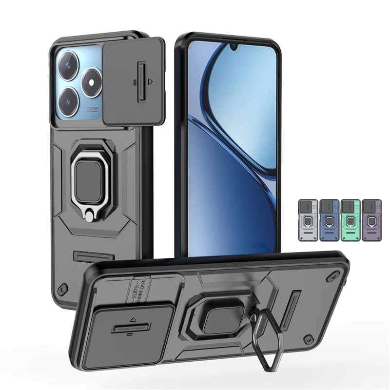 Lens Protect Sliding window Cover Realme C63 Case Realme C63 Cover Armor Shockproof Silicone Ring Stand Realme C63 Case
Lens Protect Sliding window Cover Realme C63 Case Realme C63 Cover Armor Shockproof Silicone Ring Stand Realme C63 Case