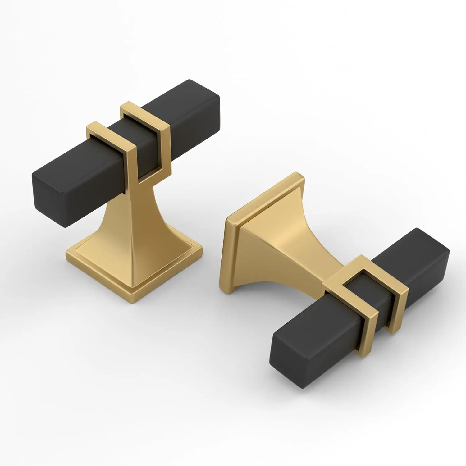 6 Pack 2 Inch Black and Gold T-bar Cabinet Knobs, Matte Black Single Hole Hardware for Dresser Drawer Kitchen Cupboard
6 Pack 2 Inch Black and Gold T-bar Cabinet Knobs, Matte Black Single Hole Hardware for Dresser Drawer Kitchen Cupboard