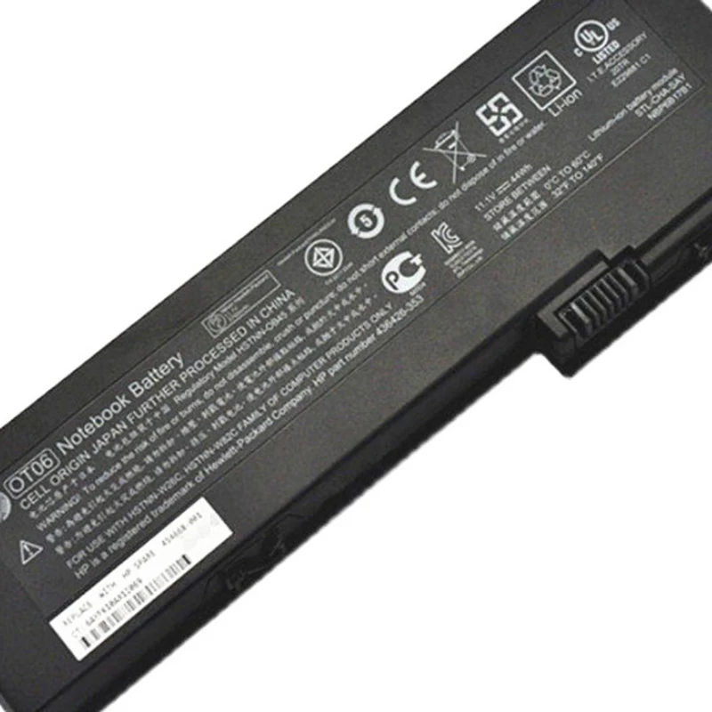 Аккумулятор для ноутбука OT06XL OT06 для EliteBook 2710p 2730p 2740p 2760p серии 11,1 В/3800 мАч/44 Втч
Аккумулятор для ноутбука OT06XL OT06 для EliteBook 2710p 2730p 2740p 2760p серии 11,1 В/3800 мАч/44 Втч