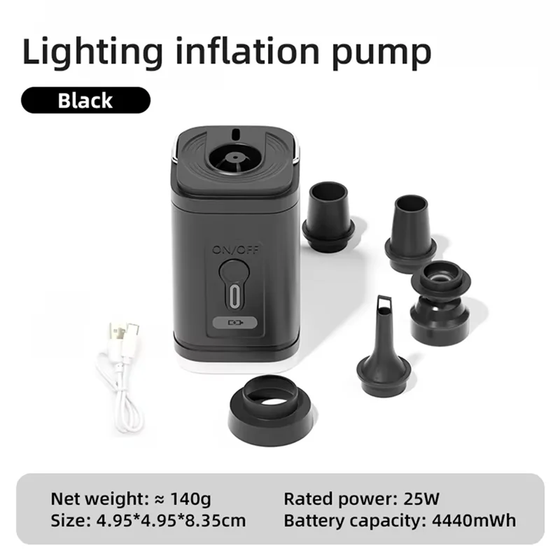 Electric Air Pump With Lights Mini Wireless Air Compressor USB Charging Inflator/Deflator Pumps For Outdoor Camping
Electric Air Pump With Lights Mini Wireless Air Compressor USB Charging Inflator/Deflator Pumps For Outdoor Camping