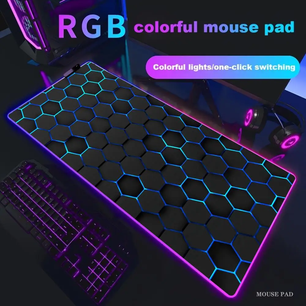 Коврик для мыши с шестигранным дизайном XXL RGB игровой коврик для мыши Аксессуары для геймеров Большие коврики для мыши со светодиодной подсветкой Коврик для ПК Компьютерный настольный коврик с подсветкой
Коврик для мыши с шестигранным дизайном XXL RGB игровой коврик для мыши Аксессуары для геймеров Большие коврики для мыши со светодиодной подсветкой Коврик для ПК Компьютерный настольный коврик с подсветкой