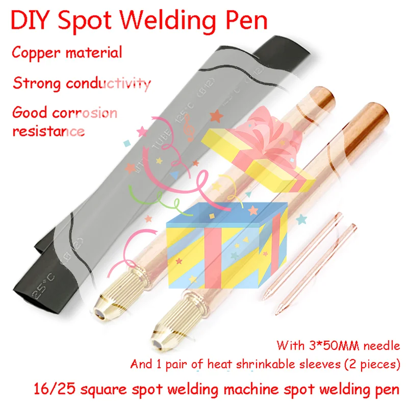 Battery spot welding pen, handheld copper strip 3mm core DIY spot welding pen, threaded fixing battery spot welding accessory
Battery spot welding pen, handheld copper strip 3mm core DIY spot welding pen, threaded fixing battery spot welding accessory