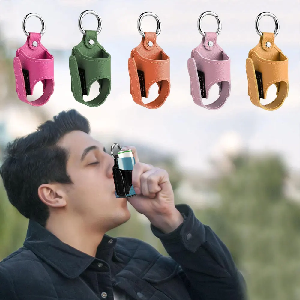 PU Leather Asthma Spray Bottle Protective Sleeve Inhaler Case Holder Storage Case with Metal Buckle Portable for Travel Daily
PU Leather Asthma Spray Bottle Protective Sleeve Inhaler Case Holder Storage Case with Metal Buckle Portable for Travel Daily