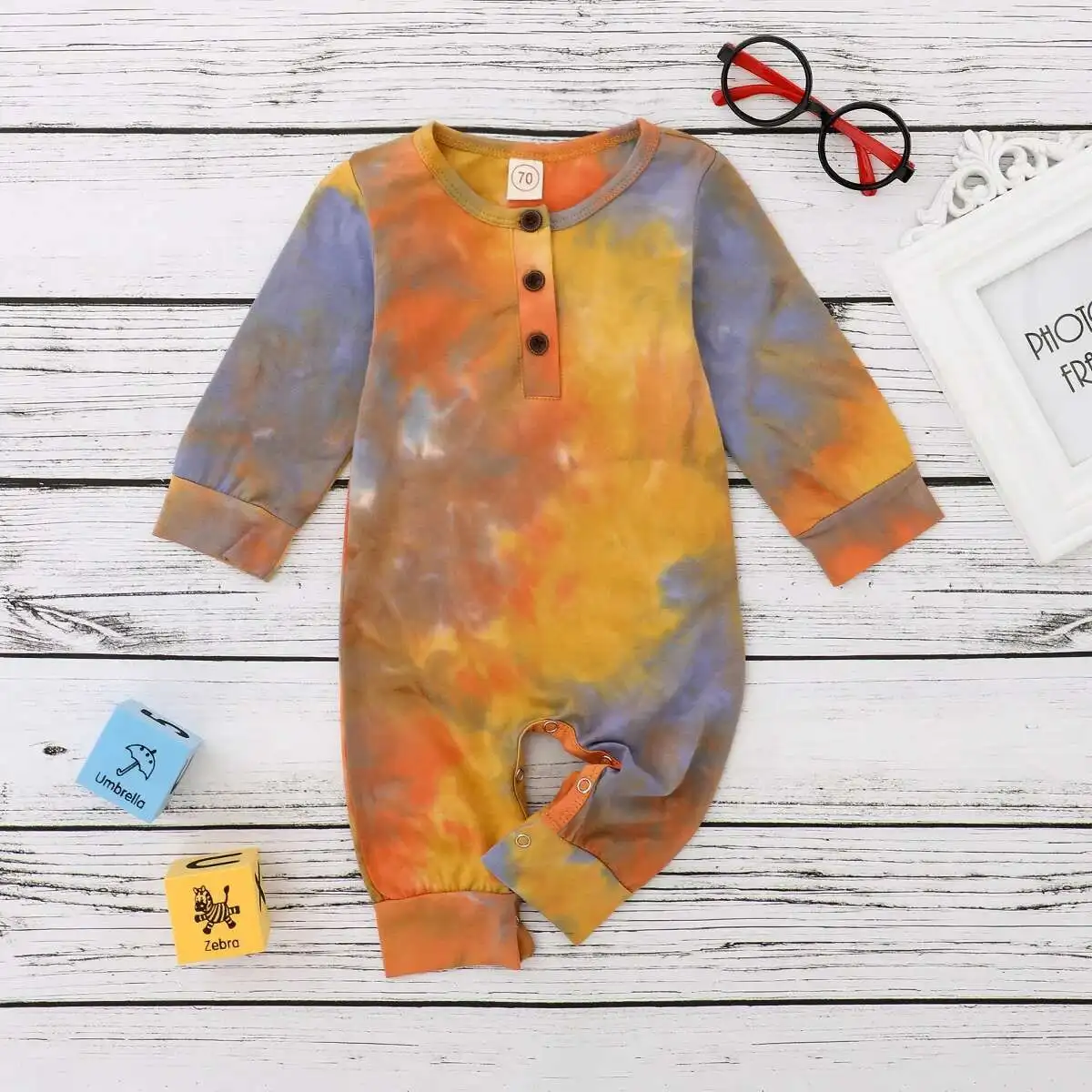 new Newborn Baby Girls Boys Rompers Tie-Dye Printed Long Sleeve Button Autumn Jumpsuits 4 Colors
new Newborn Baby Girls Boys Rompers Tie-Dye Printed Long Sleeve Button Autumn Jumpsuits 4 Colors