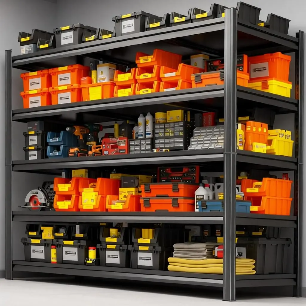 48''W Garage Shelving,Heavy Duty Shelving,Metal Garage Shelves Units,3000 lbs Adjustable Standing Shelf for, Customized
48''W Garage Shelving,Heavy Duty Shelving,Metal Garage Shelves Units,3000 lbs Adjustable Standing Shelf for, Customized