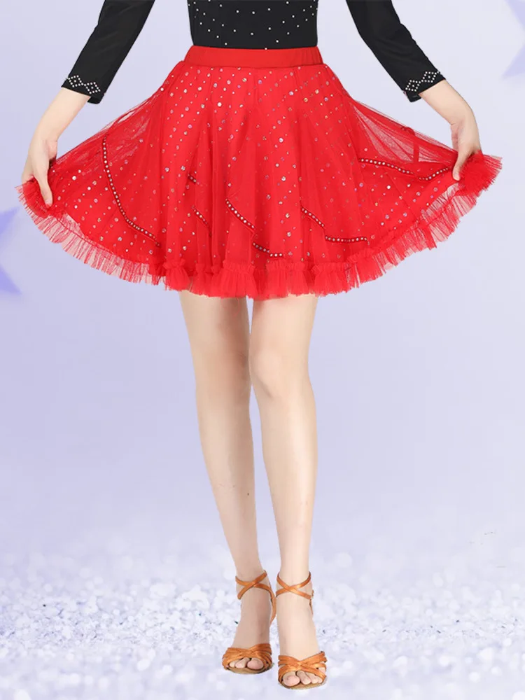 Sequins Ballroom Standard Modern Skirts 2024 Classical Dance Mesh Competition Costume Women Belly Latin High Waist Skirt 6XL
Sequins Ballroom Standard Modern Skirts 2024 Classical Dance Mesh Competition Costume Women Belly Latin High Waist Skirt 6XL