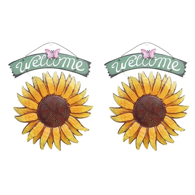 2X Garden Welcome Signs Metal Hanging Decorative Sunflower Outside Hand-Painted Welcome Plaque For Front Door
2X Garden Welcome Signs Metal Hanging Decorative Sunflower Outside Hand-Painted Welcome Plaque For Front Door
