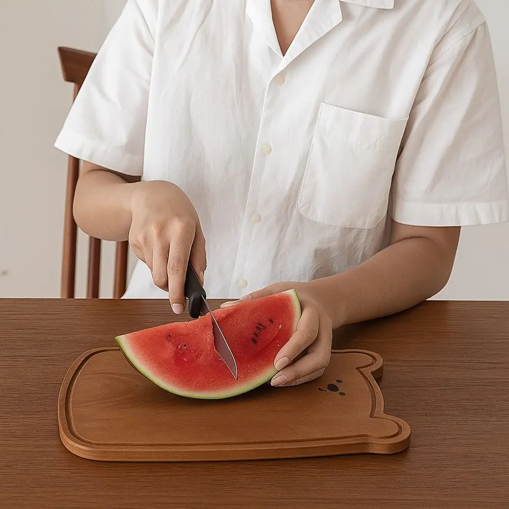 Kitchen Accessory Solid Wood Bear Cutting Board Eco-Friendly Cute Design Ebony Wood Cutting Board Thickened Bread Board Kitchen
Kitchen Accessory Solid Wood Bear Cutting Board Eco-Friendly Cute Design Ebony Wood Cutting Board Thickened Bread Board Kitchen
