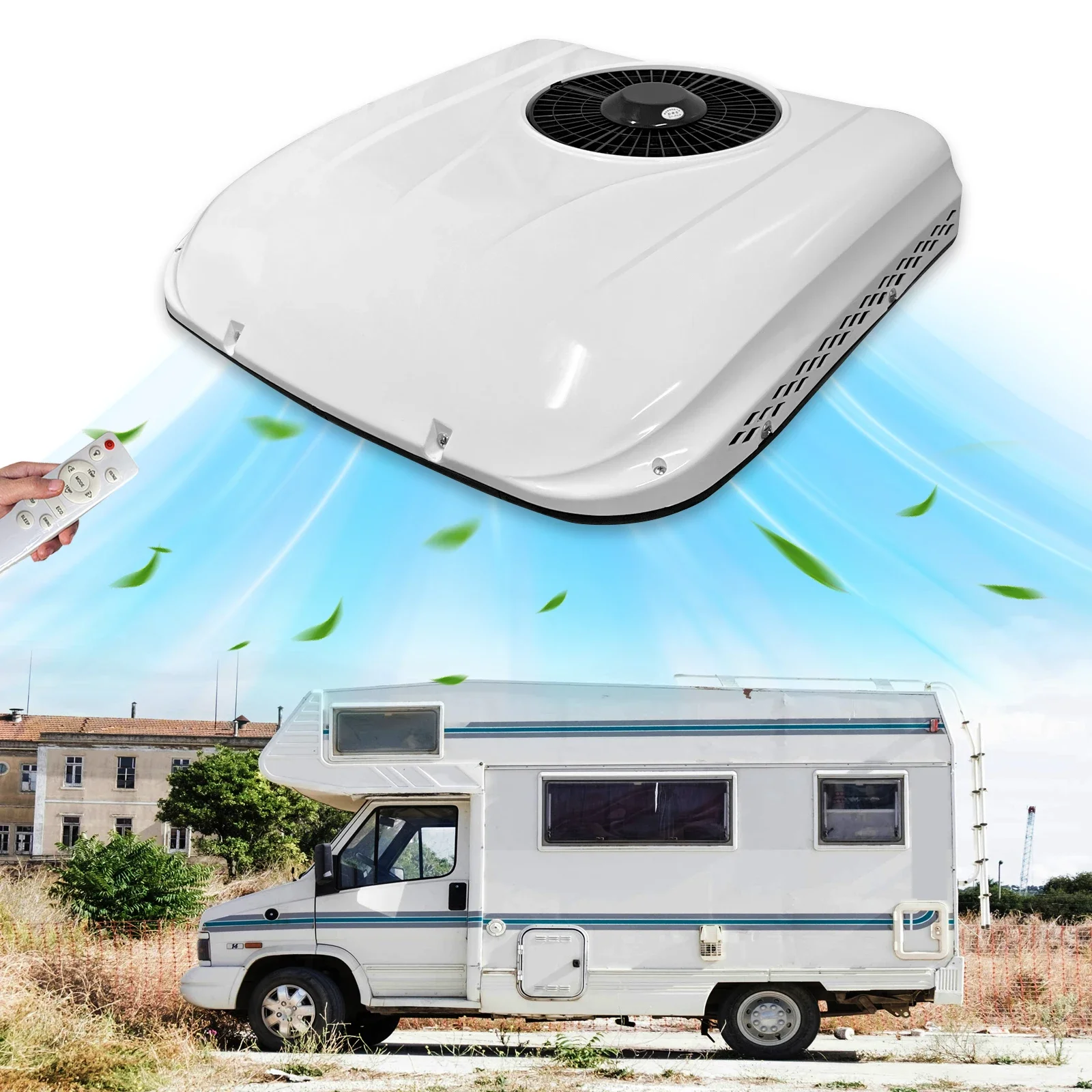 Treeligo 12V 24V Cooling RV Rooftop Air Conditioner Electric Parking Air AC Unit for Motorhome Truck Camper Van Caravan 13500BTU
Treeligo 12V 24V Cooling RV Rooftop Air Conditioner Electric Parking Air AC Unit for Motorhome Truck Camper Van Caravan 13500BTU