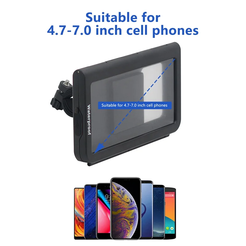 Motorcycle Phone Mount Waterproof, Bike Phone Mount With Handlebar Mount Base & Touch-Screen, 360 Rotation Phone Holder
Motorcycle Phone Mount Waterproof, Bike Phone Mount With Handlebar Mount Base & Touch-Screen, 360 Rotation Phone Holder