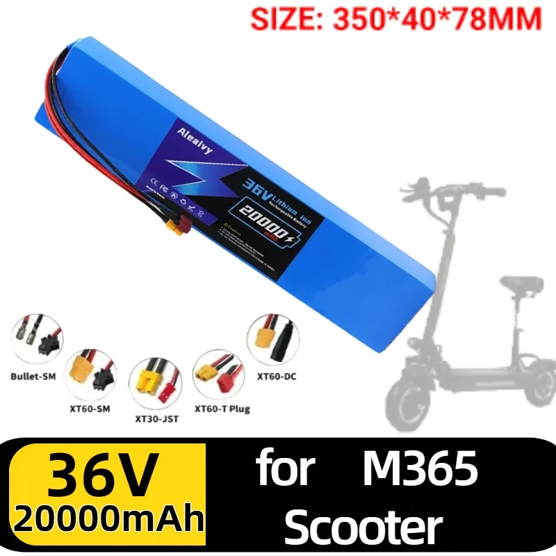 Aleaivy 36V 42V 10S4P 20000mAh 18650 Lithium Battery Pack – High-Power, for M365 Scooter 350W/500W Replacement Power Supply
Aleaivy 36V 42V 10S4P 20000mAh 18650 Lithium Battery Pack – High-Power, for M365 Scooter 350W/500W Replacement Power Supply